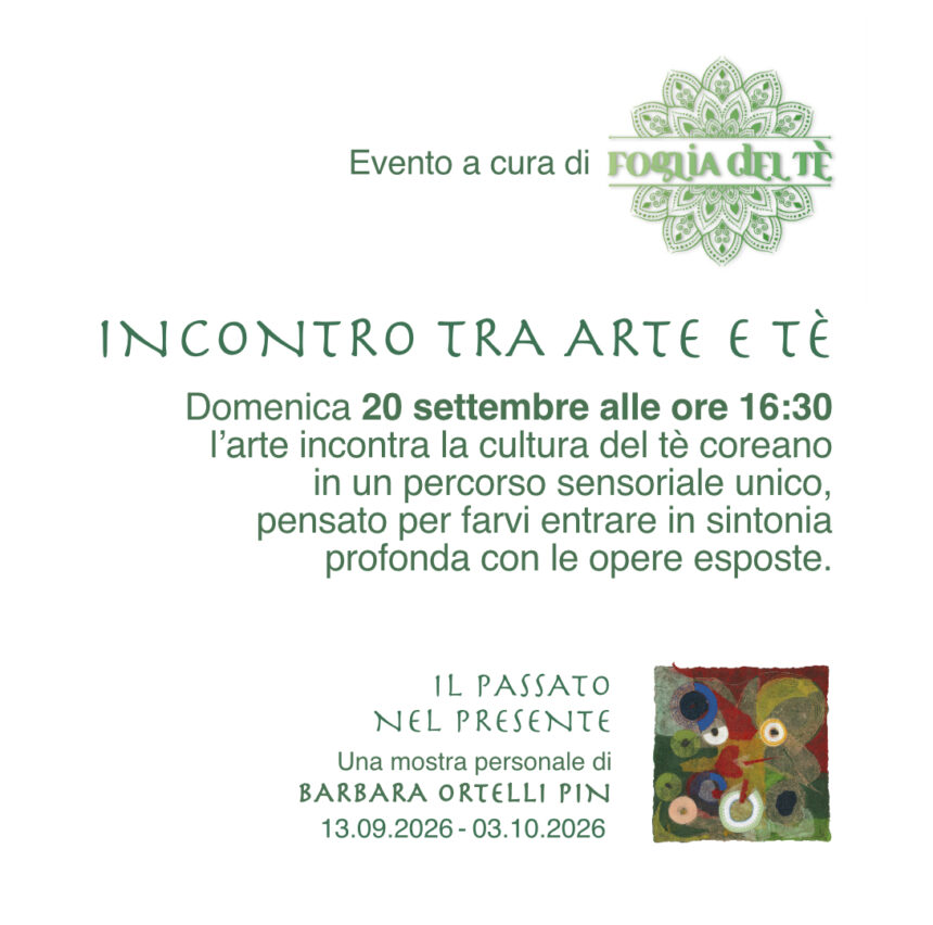 grafica orizzontale IPNP 1920x1080 Degustazione Tè Koreani in galleria