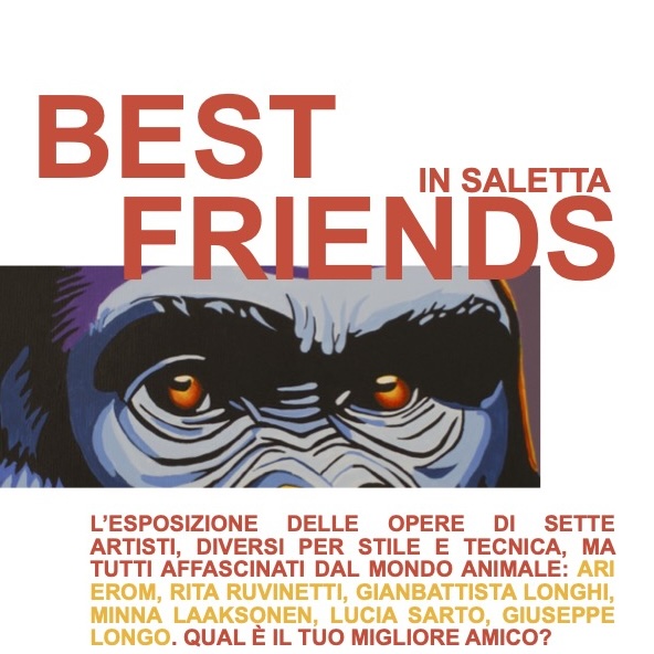 Locandina Best friends A4 Best Friends – una collettiva dedicata ai nostri amici animali